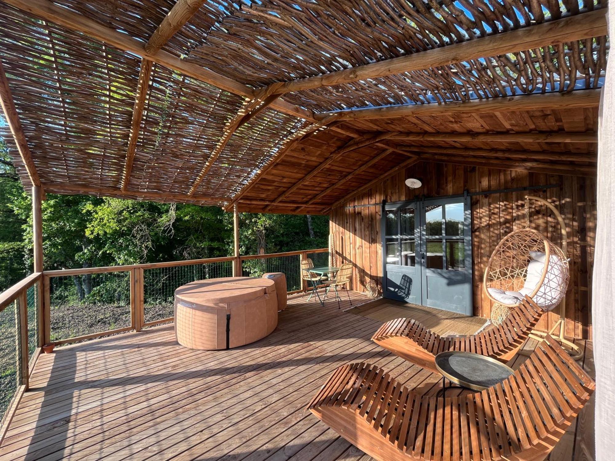 La Buissonnière - Lodges&SPA Chisseaux Esterno foto